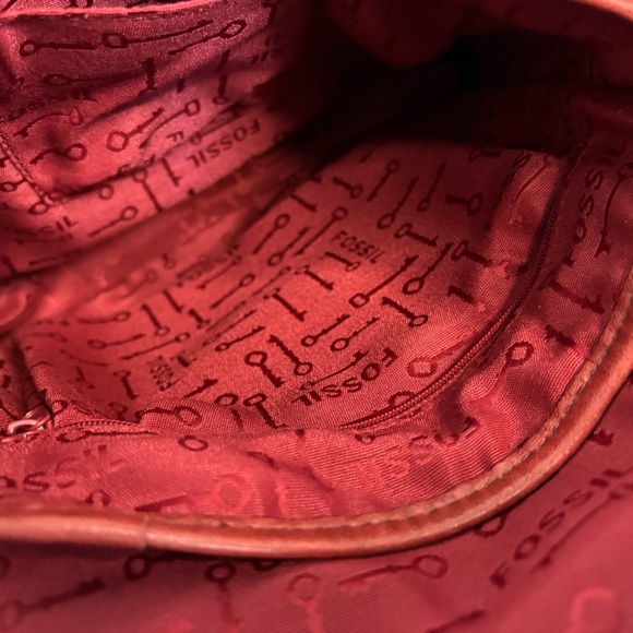 Fossil Rust/Burgundy Crossbody Bag - Picture 9 of 10